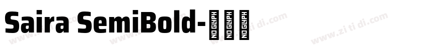 Saira SemiBold字体转换